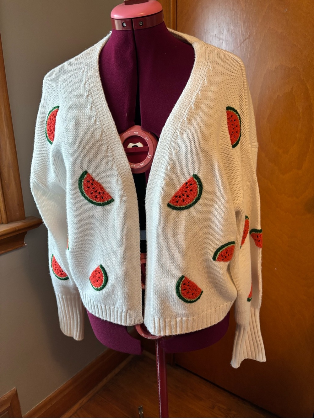 Moon & Madison watermelon cardi
